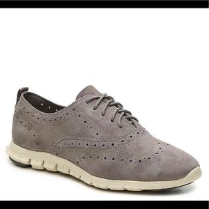 Cole Haan ZeroGrand Wing Suede Oxford Shoes